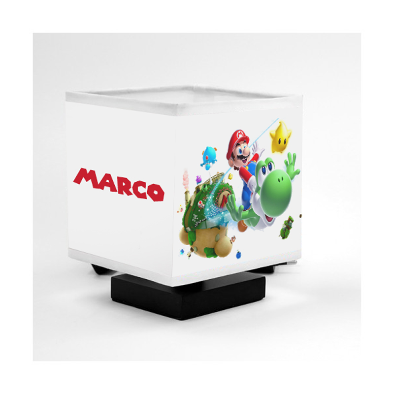 Lampada Super Mario personalizzata con nome