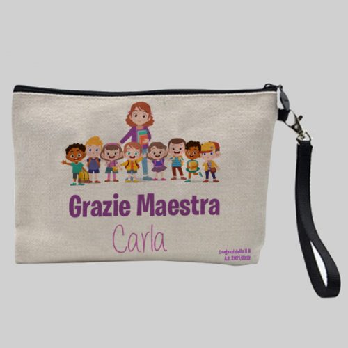 Borraccia Grazie Maestra con nome - Tati Shop